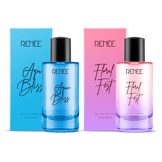 RENEE Aqua Bliss and Floral Fest Eau De Parfum Combo, 50ml Each