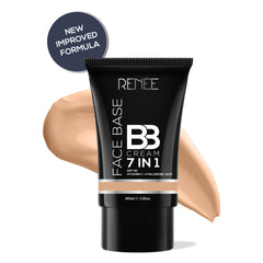 RENEE Face Base 7 in 1 BB Cream with SPF 30, Hyaluronic Acid & Vitamin C, 30ml