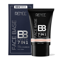 RENEE Face Base 7 in 1 BB Cream with SPF 30, Hyaluronic Acid & Vitamin C, 30ml