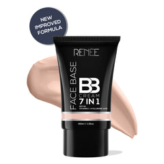 RENEE Face Base 7 in 1 BB Cream with SPF 30, Hyaluronic Acid & Vitamin C, 30ml