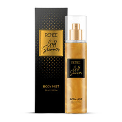 RENEE Gold Shimmer Body Mist, 150 Ml