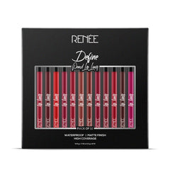 RENEE Define Matte Pencil Lip Liner, Set of 12