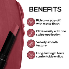 RENEE Very Matte Lipsticks - Long Lasting Weightless Velvety Formula