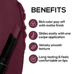 RENEE Very Matte Lipsticks - Long Lasting Weightless Velvety Formula