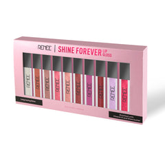 RENEE Shine Forever Lip Gloss Combo of 10, 1ml Each