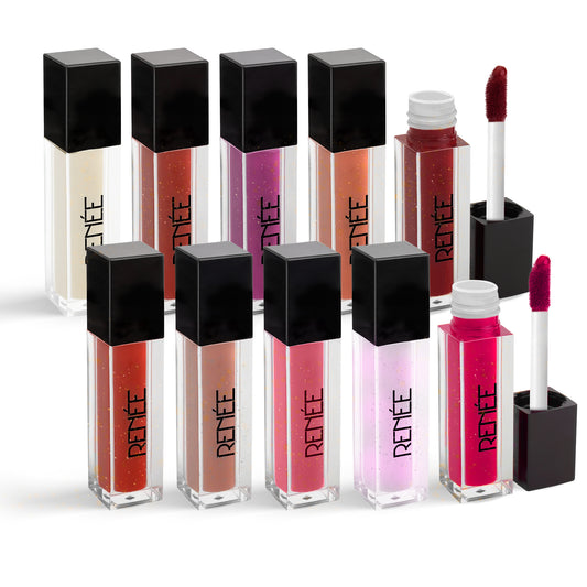 RENEE Shine Forever Lip Gloss Combo of 10, 1ml Each