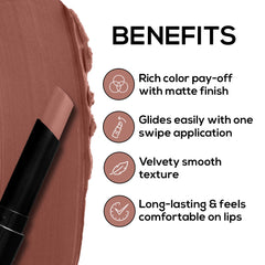 RENEE Very Matte Lipsticks - Long Lasting Weightless Velvety Formula