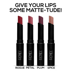 RENEE Very Matte Lipsticks - Long Lasting Weightless Velvety Formula