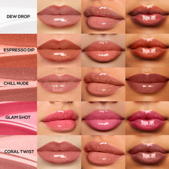 RENEE Shine Forever Lip Gloss Combo of 10, 1Ml Each